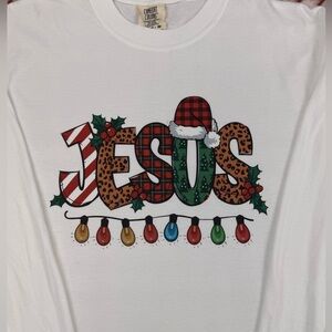 Festive Adult Christmas Shirt - White